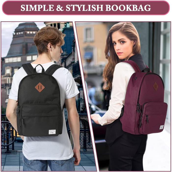 Шкільний рюкзак для підлітків: легкий, 15.6