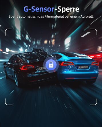 Відеореєстратор CIEVIE 4K+1080P з двома камерами, WiFi, IPS дисплей 1.5