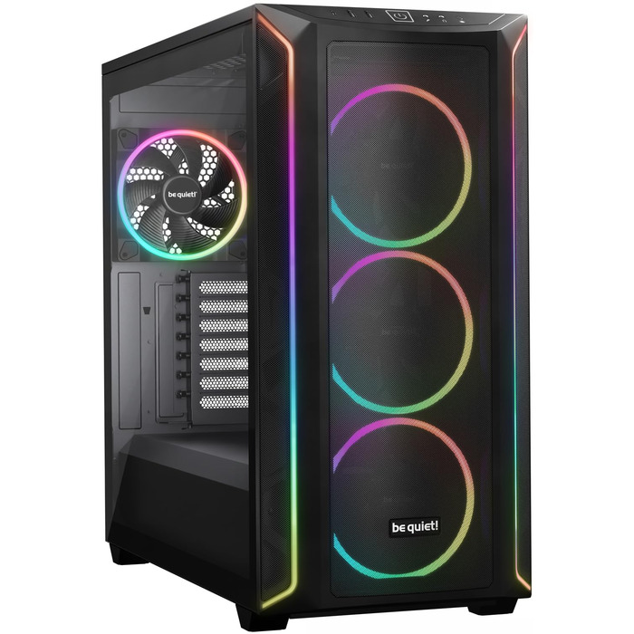 Корпус для ПК be quiet! Shadow Base 800 FX (чорний), Open-Mesh, E-ATX, вентилятори Pure Wings 3 140mm PWM, USB 3.2 Gen 2 Type-C, підтримка радіаторів до 420мм, загартоване скло