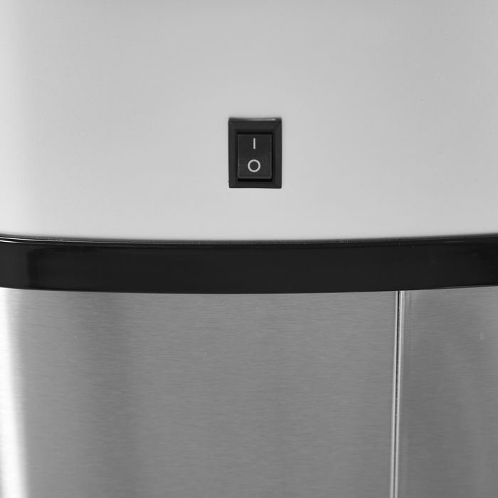 HOMCOM 58L Automatic Trash Can with Infrared Sensor, Hygienic, Large, Stainless Steel Silver, L40.9 x B28.9 x H68 cm