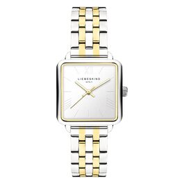 Жіночий годинник Liebeskind Berlin – Квадратний годинник 28x28 мм, водостійкий 3 ATM, ремінець з нержавіючої сталі, шкіри або мікросітки – Сучасний та універсальний (срібний / золотий)