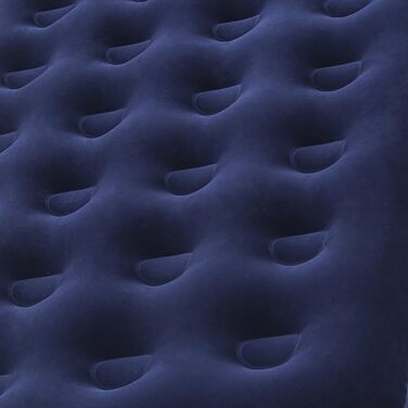 Надувний матрац Bestway 67001E двоспальний, флокований, синій, з поліестеру