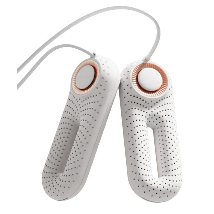 Сушарка для взуття електрична Snowpea Ultra з вентилятором, 37 Вт, швидке сушіння гарячим повітрям, біла