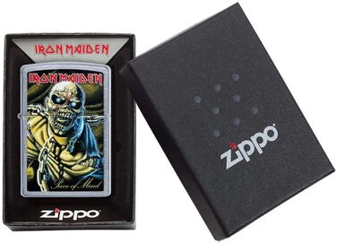 Запальничка Zippo Iron Maiden унісекс, хромована, штормова