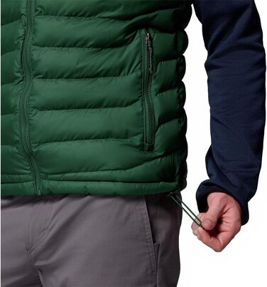 Чоловічий утеплений жилет Columbia Powder Lite II Vest, стібаний, колір Rain Forest