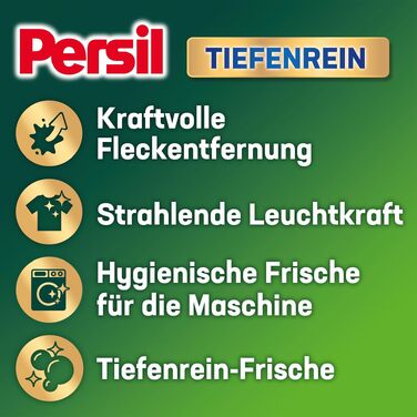 Пральний порошок Persil Universal Megaperls, універсальний засіб для прання з технологією глибокого очищення, 5 x 16 завантажень, для білих та кольорових речей, 20-95 °C