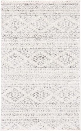 Килим SAFAVIEH Boho Tulum для вітальні, їдальні, спальні - короткий ворс, 183 x 274 см, бежевий та сірий