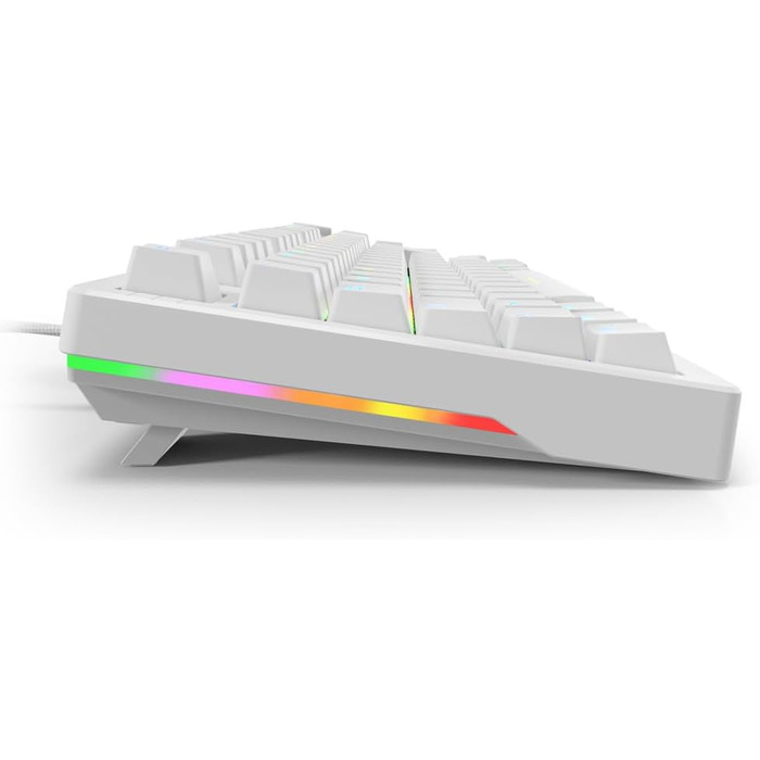 Sharkoon Skiller SGK25 RGB - ігрова клавіатура, 75% layout, Hot Swap, Red Switches, біла