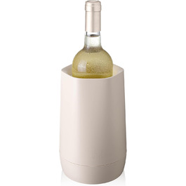 Vacu Vin Weinkühler Elegant: Ізольований охолоджувач для вина з акумулятором, нержавіюча сталь, для стандартних винних пляшок (пісок)