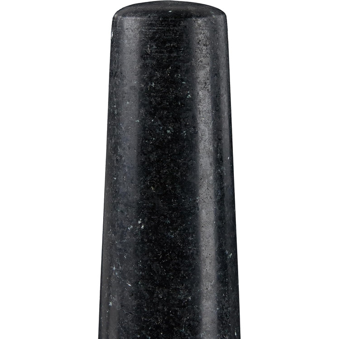 Морська галькова ступка Relaxdays з пестиком, чорна, 13 см, 500 мл - для спецій та трав