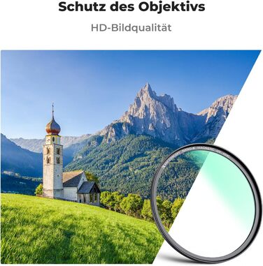 UV-фільтр K&F Concept K-Serie 72mm з магнітним кріпленням для захисту об'єктива