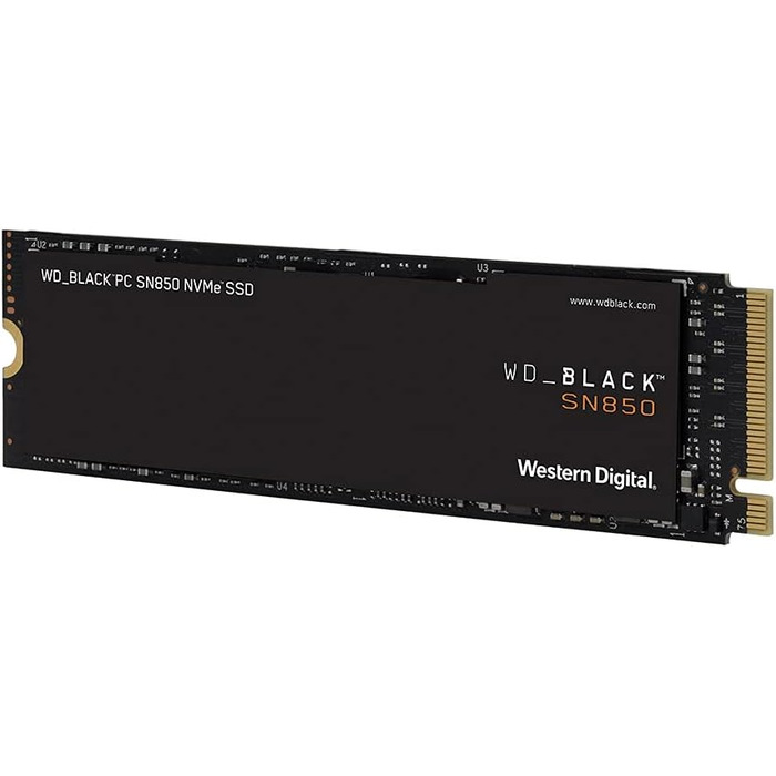SSD накопичувач WD Black SN850 1TB NVMe PCIe Gen4 для ігор, 7000 МБ/с, M.2 2280, сумісний з PlayStation 5