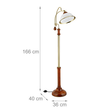 Relaxdays Art Nouveau Standing Lamp