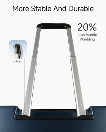 Чемодан-валіза LUGGEX з відділом для ноутбука – Розширюваний жорсткий кейс з полікарбонату з TSA-замком (56x38x24 см) (Зелений)