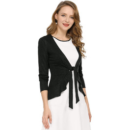 Allegra K жіноча в'язана кофта, чорна