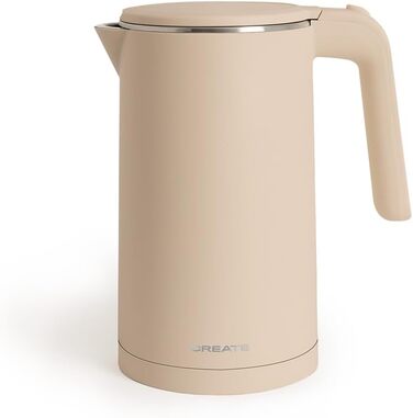 Електричний чайник CREATE/KETTLE STUDIO PRO 1л, пісочний колір. Регулювання температури, підтримання тепла, система зберігання кабелю, автовимкнення, 1000W