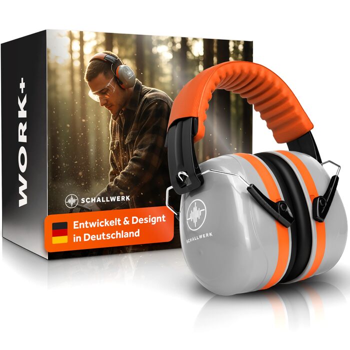 Schallwerk Work+ | Навушники шумозахисні для роботи та повсякденного використання (Помаранчевий)