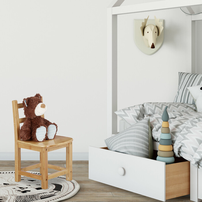 Relaxdays Kids' Chair RUSTICO Natural