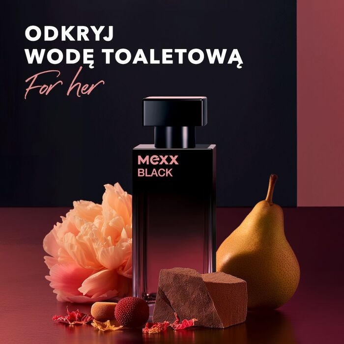 Чоловіча туалетна вода Mexx Black for Him, чорний перець та кедр, 50 мл