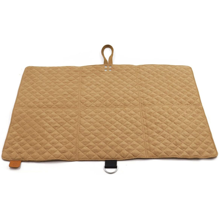 Килимок для собак Paws&Co: портативний, складаний, 75x50 см (L, Коричневий)