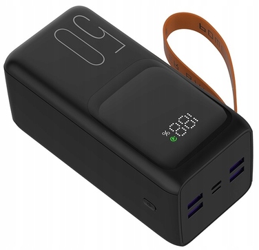 Повербанк TRACER Vouge-5 50000 мАг, швидка зарядка, Lightning, USB-C