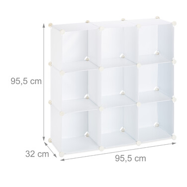 Relaxdays 9-Compartment Shelf Organizer
