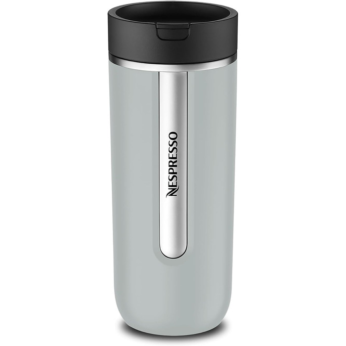 Термокружка Nespresso Travel Mug Small Sage Green 300 мл | Зручна термокружка для кави, чаю, матча | З кришкою, не протікає, можна мити в посудомийній машині | Сталева термокружка Salbeigrün (Rauchblau)
