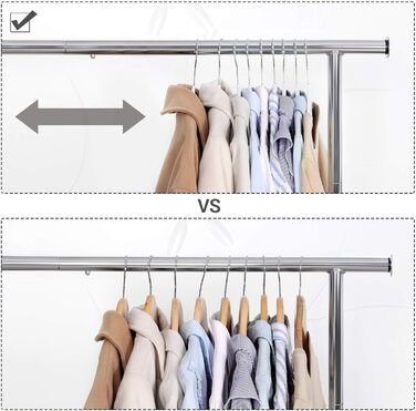 Набір вішалок SONGMICS 50 шт., пластик, антиковзаючі, компактні, товщина 0,5 см, 42 см, поворотний гачок 360°, срібло, білий + темно-сірий