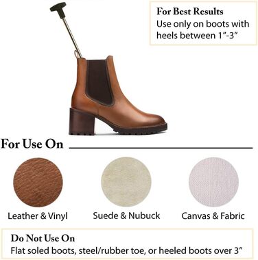 FootFitter Premium High Heel Boot Stretcher 2.5 cm – 7.6 cm – Professional Choice for High Heels and Boots