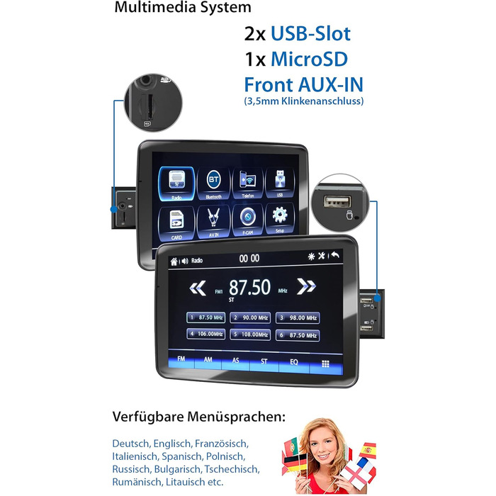 Автомагнітола XOMAX XM-V911R з 9
