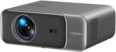 YABER One Dark Pro: Портативний проєктор для дому та вулиці, 1080P Full HD, 4K, автофокус, корекція Keystone, Wi-Fi 6, Bluetooth