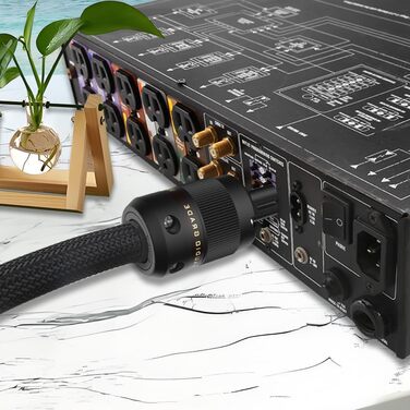 Hi-Fi мережевий кабель Tertullus High End C7 для аудіо-обладнання, штекер Schuko - C7, 1м (P104-c7)