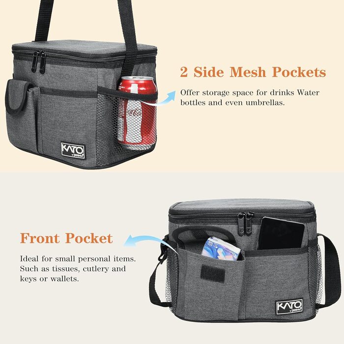 Термосумка Kato Tirrinia 17L для пікніків та подорожей: велика, водонепроникна, для 23 доз