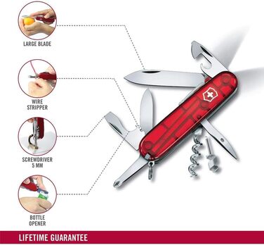 Швейцарський ніж Victorinox Spartan Lite червоний – багатофункціональний інструмент
