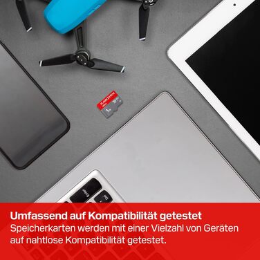 Карта пам'яті SanDisk Ultra microSDXC 1TB UHS-I (до 195 МБ/с, V10, U1, A1) з SD-адаптером для смартфонів, планшетів та камер