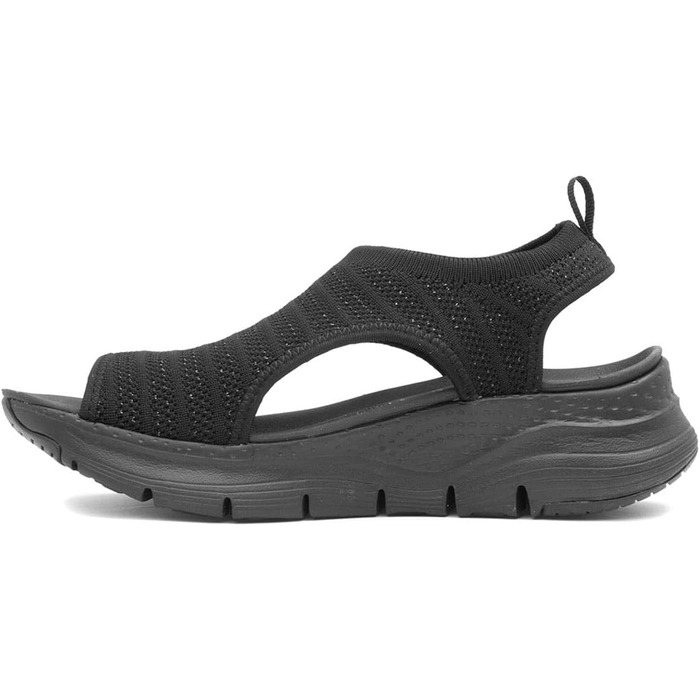Skechers Arch Fit City Catch: жіночі сандалі з текстилю (38 EU, чорні)
