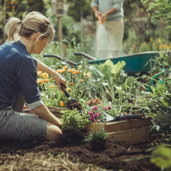 Культиватор садовий Fiskars Xact, гумова ручка, 32 см
