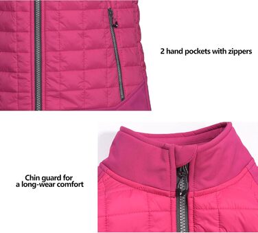 Жіноча жилетка Little Donkey Andy Leicht Puffer Weste, тепла безрукавка для хайкінгу, подорожей та бігу, колір рудий