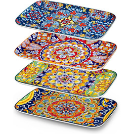 Набір сервіровочних тарілок Vancasso Simi, 4 шт., 30,8 x 19 x 2,4 см