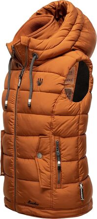 Легка перехідна жилетка ARIKOO Daen з капюшоном, стеганий, XS-3XL (S, Rusty Cinnamon)