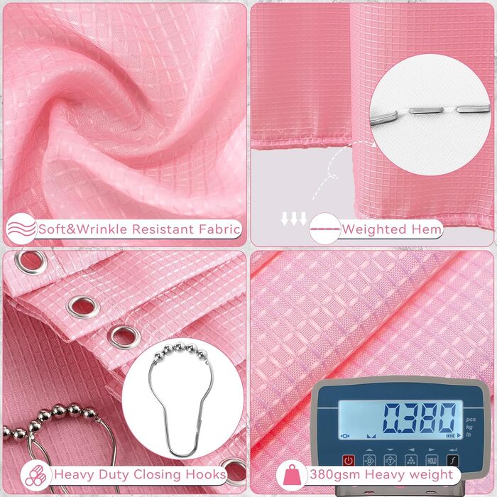 Набір для ванної кімнати XLHOMO: душовий завіс, килимки та аксесуари (27 предметів, фіолетовий)