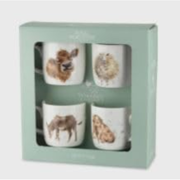Portmeirion Royal Worcester MMV3969-XG Summer Teacup Set, 4-Piece, 0.31 l, Porcelain, Cup, Coffee Cup, Home, All Occasions