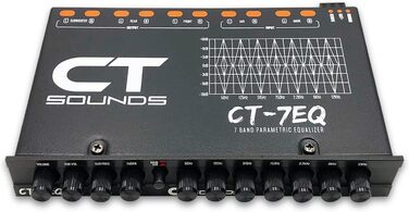 Автомобільний параметричний еквалайзер CT Sounds CT-7EQ, 7-смуговий, 1/2 DIN