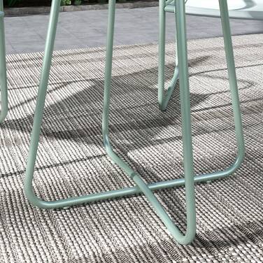 Набір вуличних меблів Outsunny 3tlg Bistro Set для балкона з 1 столом та 2 стільцями, садовий комплект з сітки зеленого кольору для саду та тераси