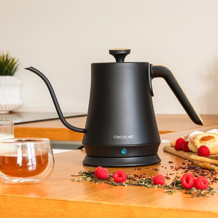 Електричний чайник Cecotec Thermosense 500 Schwan, 1 л, 1200 Вт, антинакипний фільтр, BPA Free, поворотний підставка, дизайн у формі лебедя