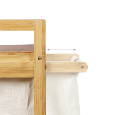 Relaxdays Laundry Basket with 2 Drawers