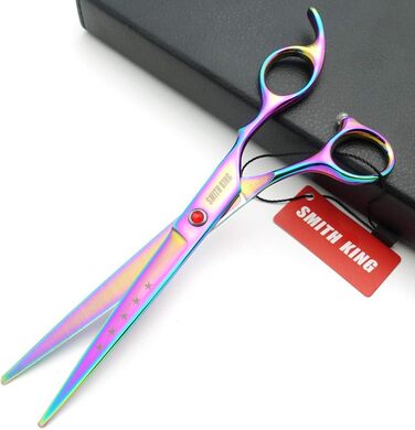 Набір ножиць для грумінгу собак 7 дюймів: прямі та витончені ножиці, 4 шт. (Райдуга)
