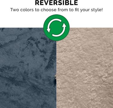 Кішечка Furhaven: зручне ліжко для кота з флісу, складане, миється - Small (Cozy Denim, X-Large)