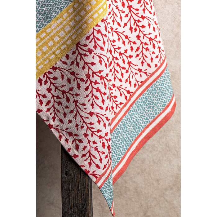 Maison d'Hermine Marquise 100% Cotton Set of 3 Multi-Purpose Kitchen Towels Soft, absorbent dish towels | Dish towels | Bar towels | Spring/Summer (50 cm X 70 cm)