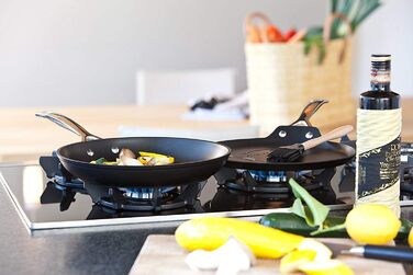 Млинцева пательня Le Creuset 24 см з антипригарним покриттям, алюмінієва, для всіх типів плит, індукція, антрацит/срібляста